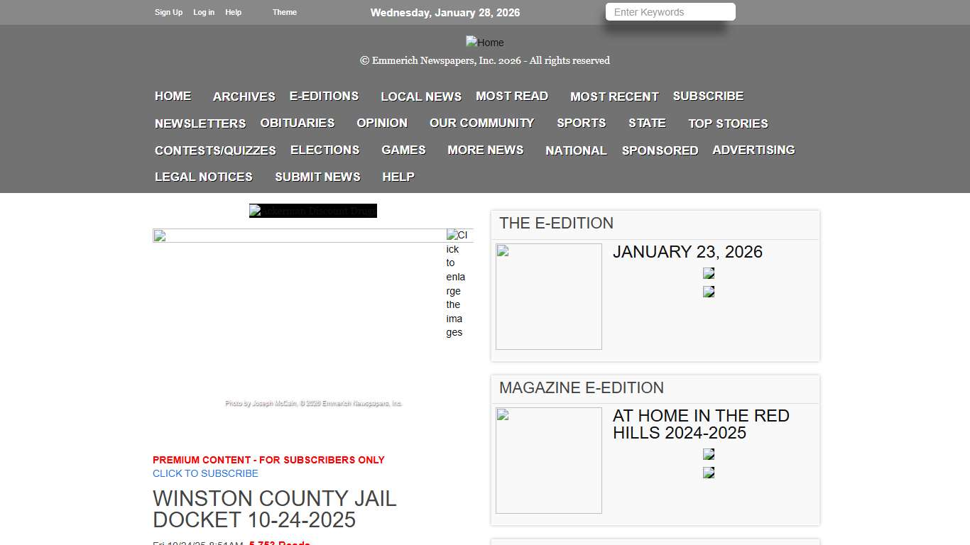 Winston County Jail Docket 10-24-2025 RedHillsMSNews.com